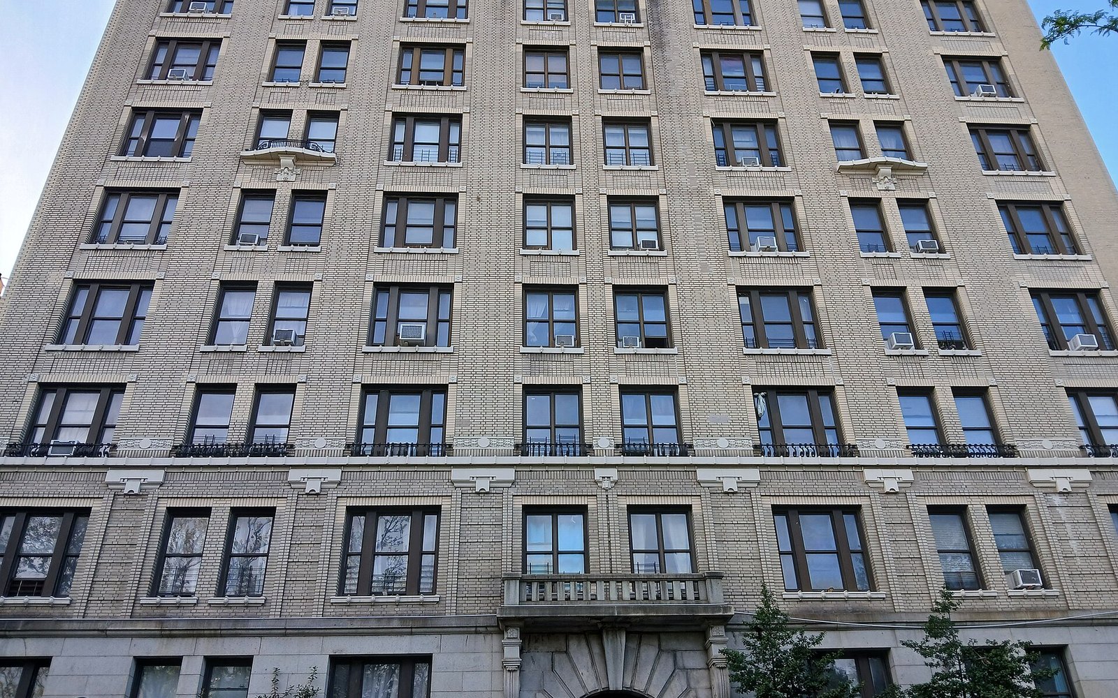 A prewar apartment building in Washington Heights, Manhattan, the kind of building most likely to contain rent-stabilized apartments.