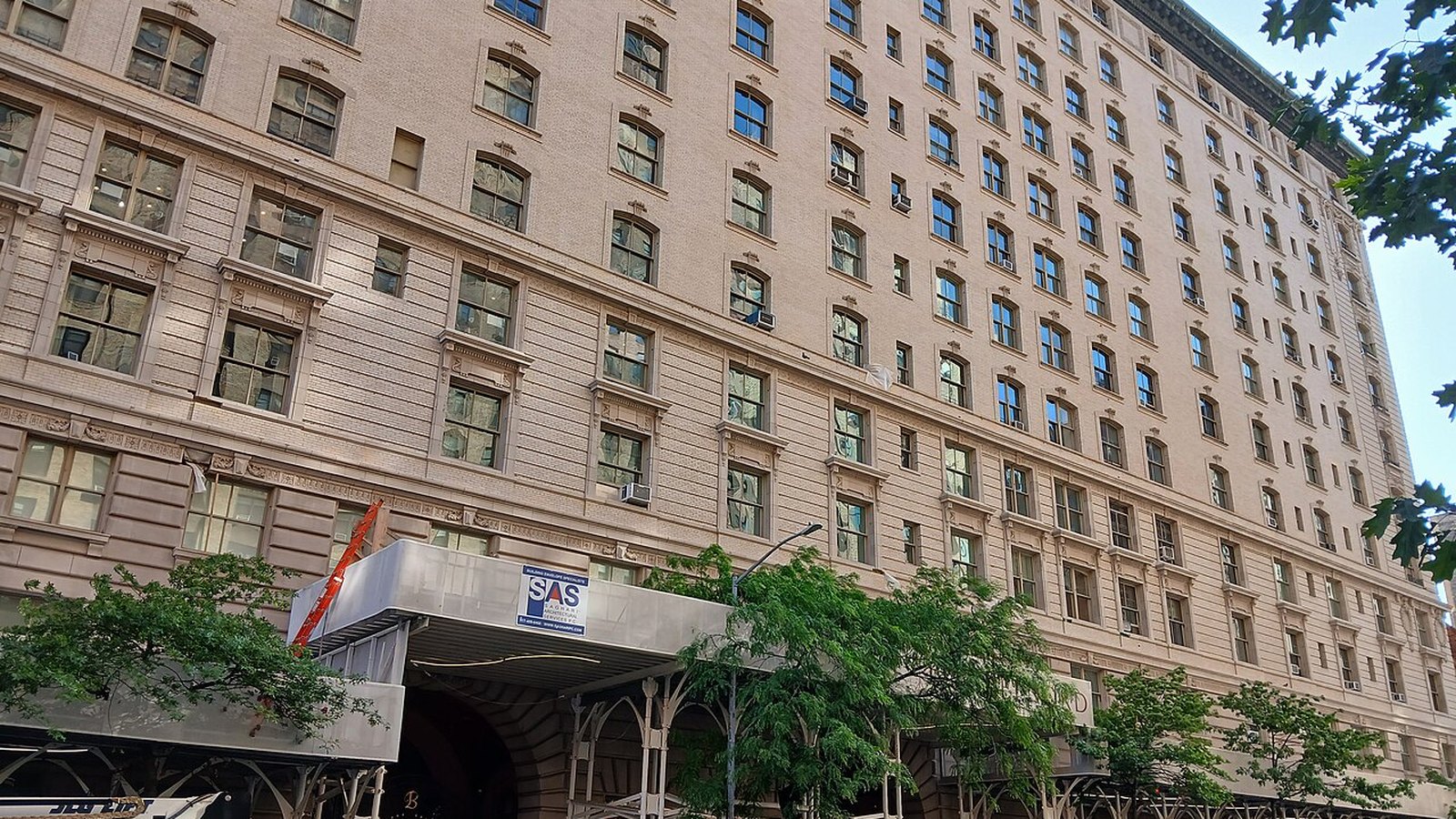 A large prewar apartment house on the Upper West Side, the kind of building where stabilized apartments leave the rolls one at a time