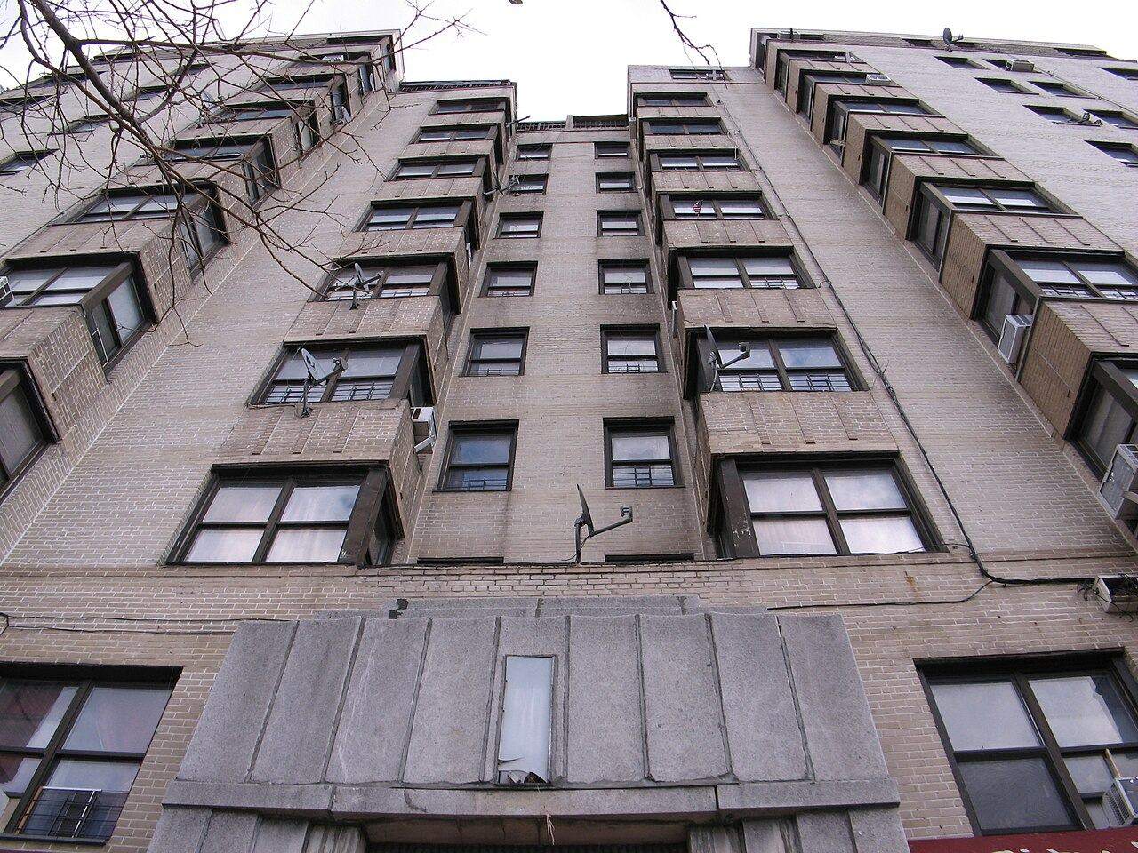 Prewar apartment houses along the Grand Concourse in the Bronx