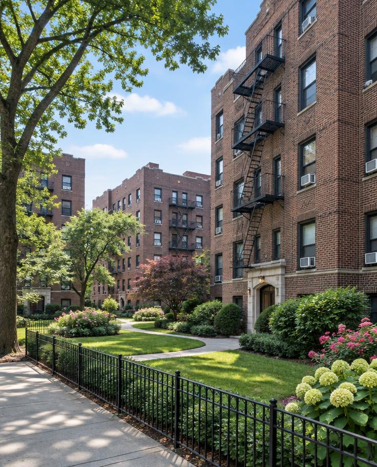Illustrative Queens streetscape